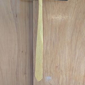 Lanvin Elegant Yellow Paisley Necktie 100% silk (3)